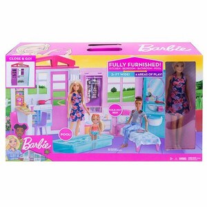 Barbie-Casuta pe plaja cu papusa