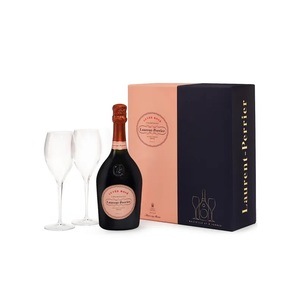 Sampanie Laurent Perrier Cuvee Rose Brut 0.75L + 2 Pahare