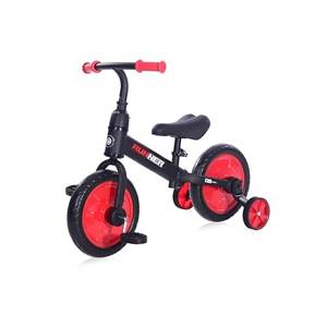 Bicicleta de Echilibru 2 in 1 Lorelli Runner cu Pedale si Roti Auxiliare Red