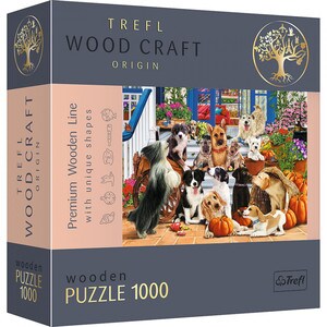 Puzzle TREFL din lemn 1000 piese echipa de catei