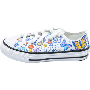 Tenisi copii Converse Butterfly Chuck Taylor All Star Low Top, Alb, 31.5