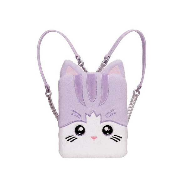 Set papusa Na! Na! Na! Surprise,3 in 1, papusa Lavender Kitty si ghiozdan cu dormitor