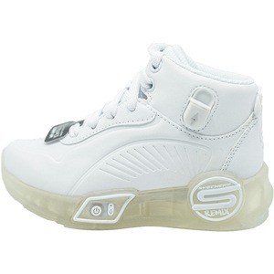 Ghete copii Skechers S-Lights Remix, Alb, 34