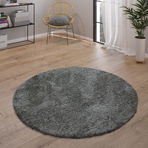 Covor de design, model 66945, rotund 200, Antracit