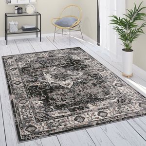 Covor de design, model 74749, 80x300, Negru