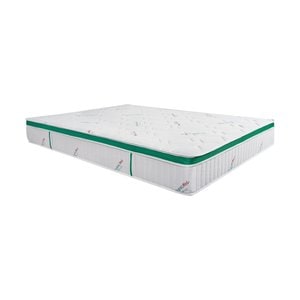 Saltea cu arcuri HypoallergenicMed Primo Protect 180x200, inaltime 23 cm, ortopedica, husa tratament antialergic,  fermitate mediu-tare, sistem aerisire 3D
