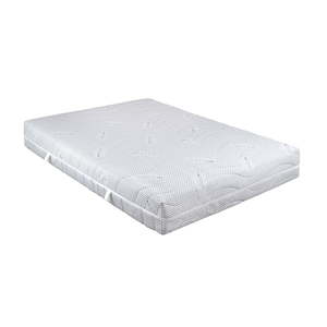 Saltea cu spuma poliuretanica Somnexpert Silver FORTE, 180x200, inaltime 20 cm, ortopedica, husa ioni argint lavabila, fermoar, manere, rulata, fermitate mare