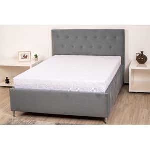 Saltea cu spuma poliuretanica SOMNART 160x200, inaltime 17 cm, ortopedica, husa detasabila cu fermoar, fermitate medie