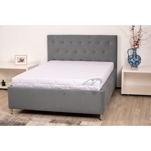 Saltea cu spuma poliuretanica Somnart HypoallergenicMed Bumbac 140x200, inaltime 16 cm, hipoalergenica, husa cu fermoar, rulata, fermitate medie
