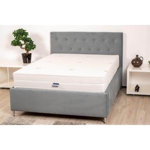 Saltea cu memorie Somnart XXL Memory Plus 160x200, inaltime 25 cm, pentru persoane supraponderale, husa Aloe Vera detasabila, rulata, fermitate mare