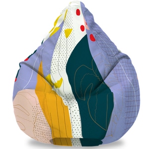Fotoliu puf FormTex Bean Bag Tropical Abstract XL, multicolor