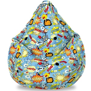 Fotoliu puf FormTex Bean Bag Comic Book XL, multicolor