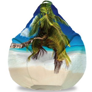 Fotoliu Puf FormTex Bean Bag Plaja Tropicala, XL, multicolor