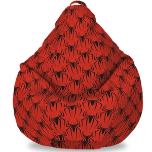 Fotoliu Puf FormTex Bean Bag Spiderman, XL, rosu-negru
