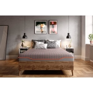 Saltea cu memorie si arcuri individuale SomnArt Premium Pocket Multilayer 90x200, inaltime 24 cm, husa detasabila, fermitate medie