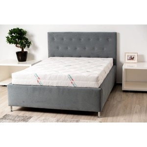 Saltea cu spuma poliuretanica Somnart HypoallergenicMed Antibacteria, 140x200, inaltime 18 cm, antibacterii, husa detasabila cu fermoar, fermitate medie