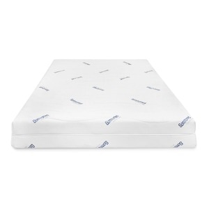Saltea cu spuma poliuretanica Somnomed Antiacarian 160x200, inaltime 20 cm, pentru alergici, husa detasabila si lavabila cu tratament antiacarian, fermitate medie