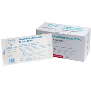Pansament adeziv EASYCARE steril, 10x20cm, 50buc
