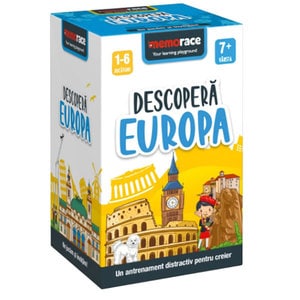 Joc educativ MEMORACE Descopera Europa LG0005, 7 ani+, 58 piese