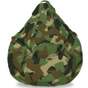 Fotoliu Puf FormTex Bean Bag Camuflaj, XL, multicolor