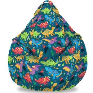 Fotoliu tip para Puf FormTex Bean Bag Dinozauri, XL, multicolor