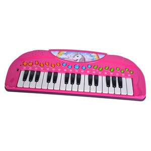 Jucarie interactiva Simba orga unicorn, roz, 42 cm