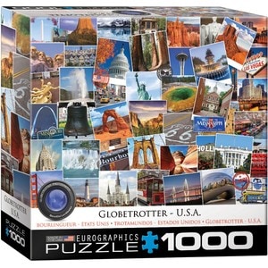 Puzzle 1000 piese Globetrotter Usa