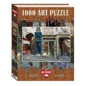 Puzzle 1000 piese - Din Lemn Cafe Leon