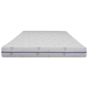 Saltea cu memorie Somnexpert Lavanda 180x200, inaltime 16 cm, ortopedica, husa tratata cu lavanda, lavabila, cu fermoar, rulata, fermitate medie