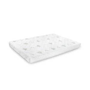 Saltea Confort 4Family cu Aloe Vera 120x200x14cm, spuma poliuretanica, husa lavabila si detasabila cu fermoar, fermitate medie