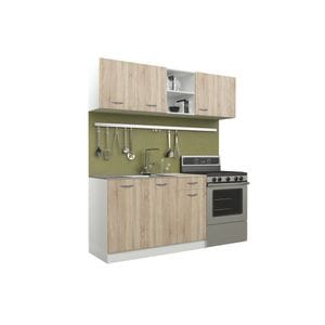 Set Bucatarie HAAUS Kara, Stejar Sonoma/Alb, L 180 cm