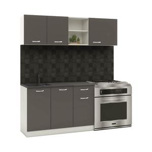 Set Bucatarie HAAUS Kara, Antracit/Alb, L 180 cm