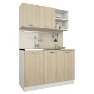 Set Bucatarie HAAUS Ara, Stejar Sonoma/Alb, L 120 cm