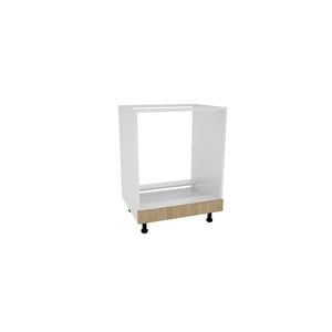 Corp inferior bucatarie HAAUS, PAL, 60 x 50 x 80 cm, maro deschis-alb