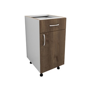 Dulap bucatarie HAAUS, PAL, 40 x 50 x 80 cm, stejar bronz-alb