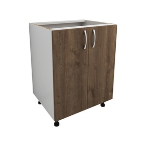 Dulap bucatarie HAAUS, PAL, 60 x 50 x 80 cm, stejar bronz-alb