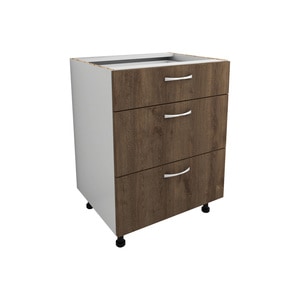Dulap bucatarie HAAUS, PAL, 60 x 50 x 80 cm, stejar bronz-alb