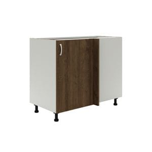 Dulap bucatarie HAAUS, PAL, 98 x 50 x 80 cm, bronz-alb