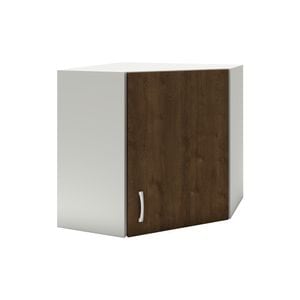 Dulap suspendat HAAUS, PAL, 60 x 60 x 60 cm, alb-stejar bronz