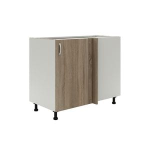 Dulap bucatarie HAAUS, PAL, 98 x 50 x 80 cm, sonoma-alb