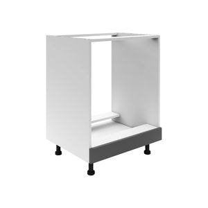 Corp inferior bucatarie HAAUS, PAL, 60 x 50 x 80 cm, alb-antracit