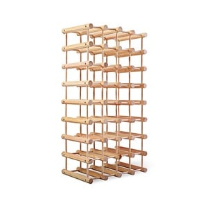 Suport din lemn pentru sticle de vin, 43,5x24x84,5 cm, pin netratat