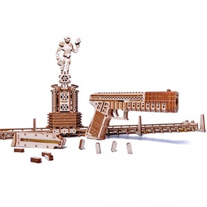 Puzzle 3D Mecanic Din Lemn Poligon De Tragere