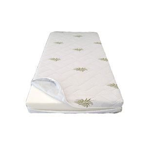Husa saltea 140x200x25, Aloe Vera, matlasata,  lavabila, detasabila, cu fermoar 4 laturi