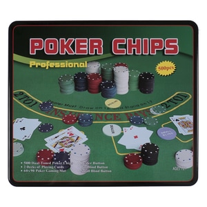 Set Master Poker, 500 Jetoane, cutie metalica
