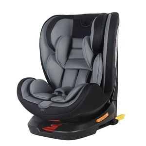 Scaun Auto cu Isofix NOVOKIDS Safety Seat 6000, Cu rotire 360 grade, 0-36 kg, Tetiera reglabila pe inaltime, Transformabil in scoica auto, Centura de siguranta in 5 puncte, Husa detasabila, Gri