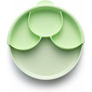 Set diversificare hrana bebelusi Miniware Healthy Meal Keylime, 100% materiale naturale biodegradabile, 3 piese, verde