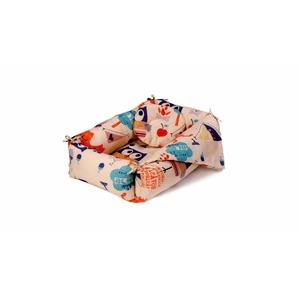 Set reductor bebe nest + paturica + pernuta pentru formarea capului bebelusului SomnArt, model bufnite, Crem
