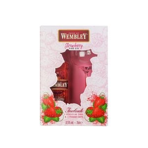 Pachet gin Wembley Pink, 0.7l + pahar