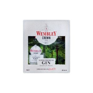 Pachet gin Wembley Crown, 0.7l + pahar 